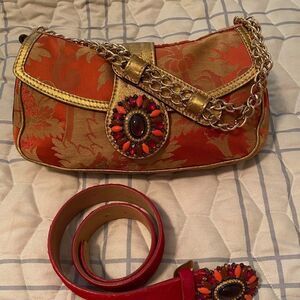 Vintage purse and belt by Etro